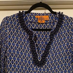 Tory Burch Ksenia Ikat Silk Blouse